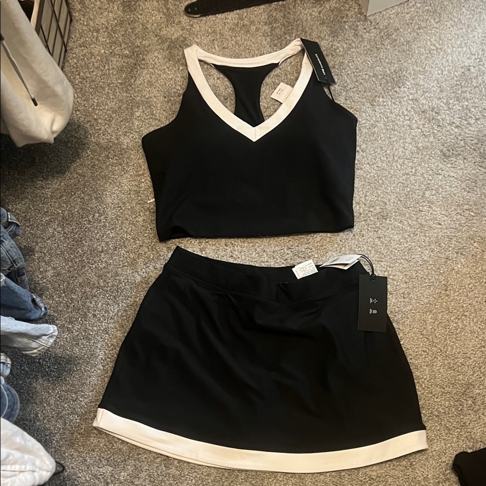Abercrombie & Fitch Black and White Skirt Set